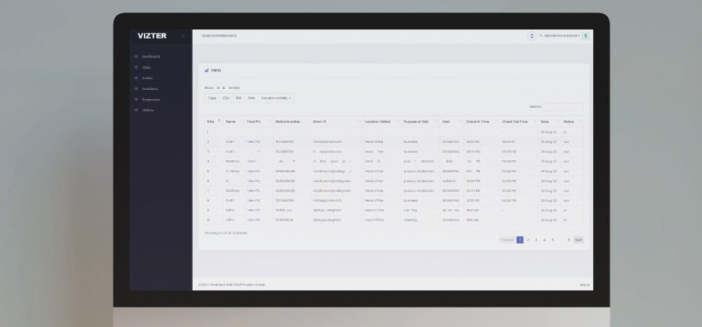 visitor management system development